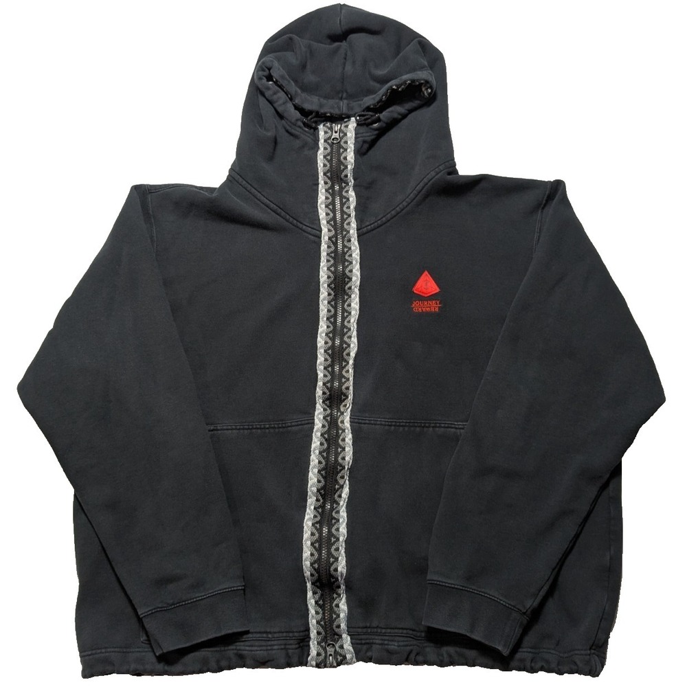 NIKE x Kyrie Irving JOURNEY REWARD Black Doubled-Sided Hoodie - Men 2XL